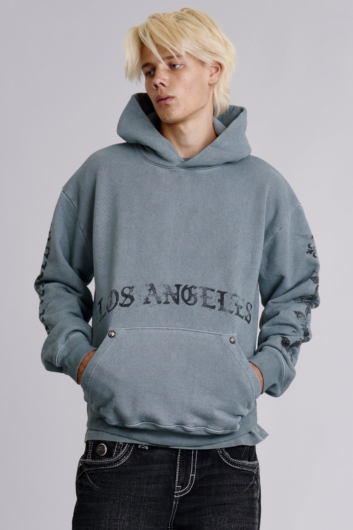 Angel Tour Hoodie in LA Gray - Rock Revival®