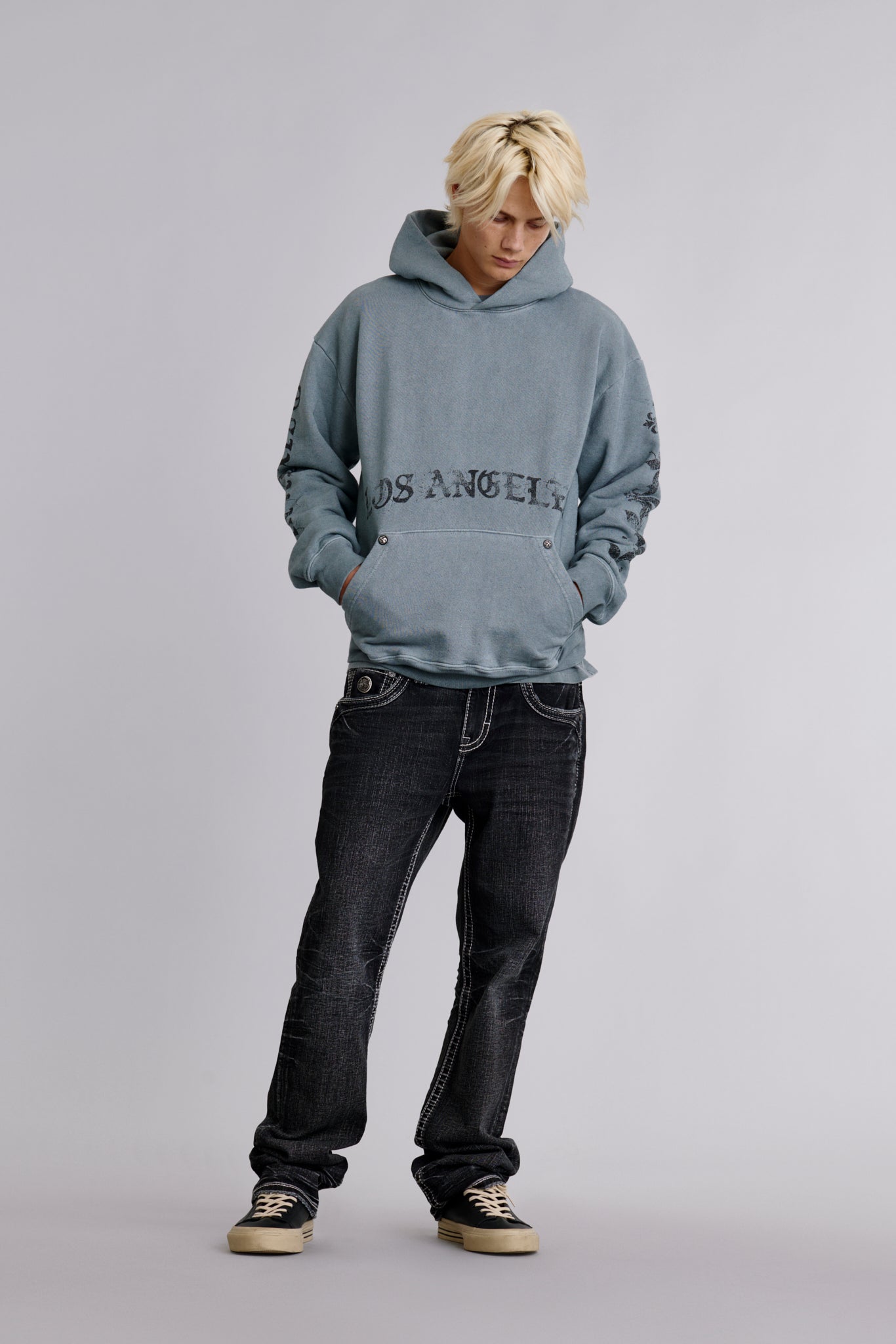 Angel Tour Hoodie in LA Gray - Rock Revival®