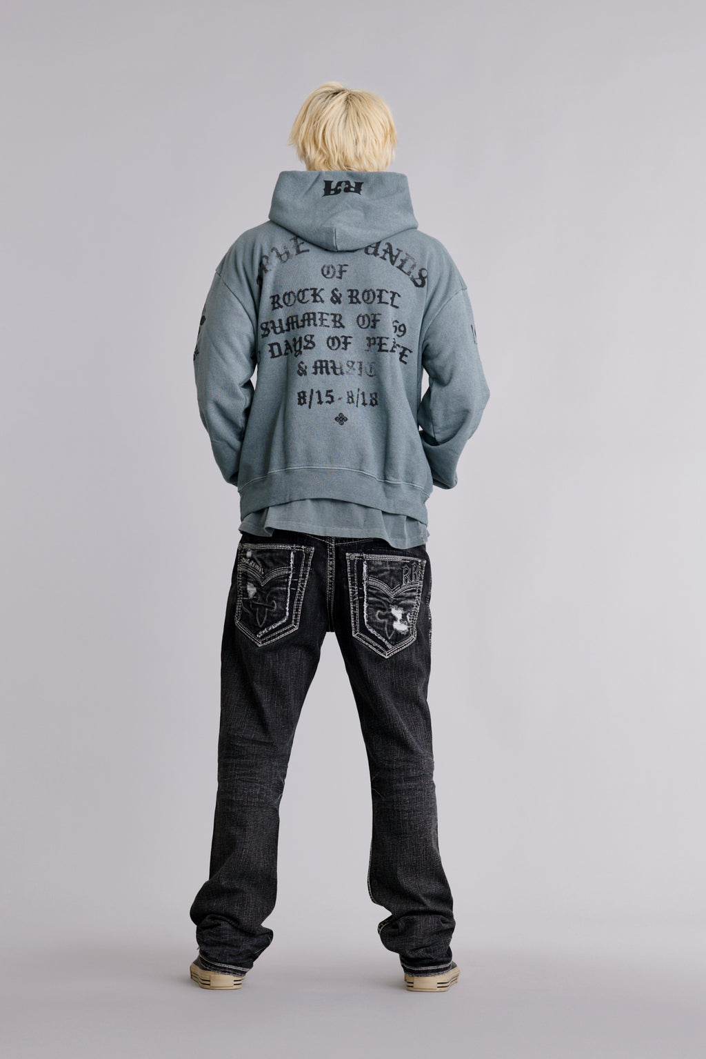 Angel Tour Hoodie in LA Gray - Rock Revival®