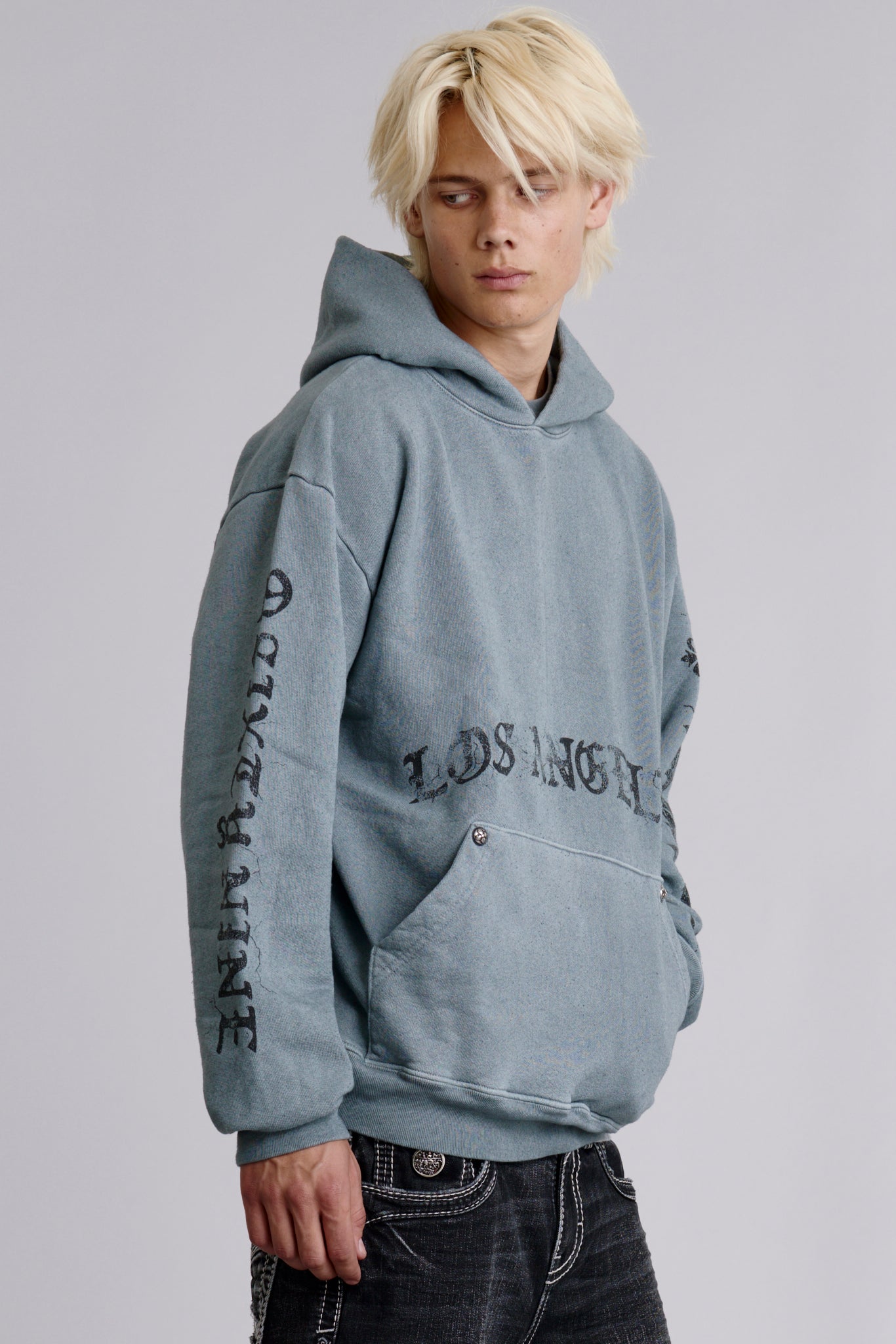Angel Tour Hoodie in LA Gray - Rock Revival®