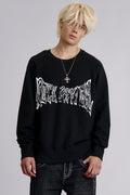 Soundwave Crewneck in Black - Rock Revival®