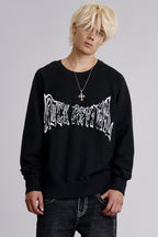 Soundwave Crewneck in Black - Rock Revival®