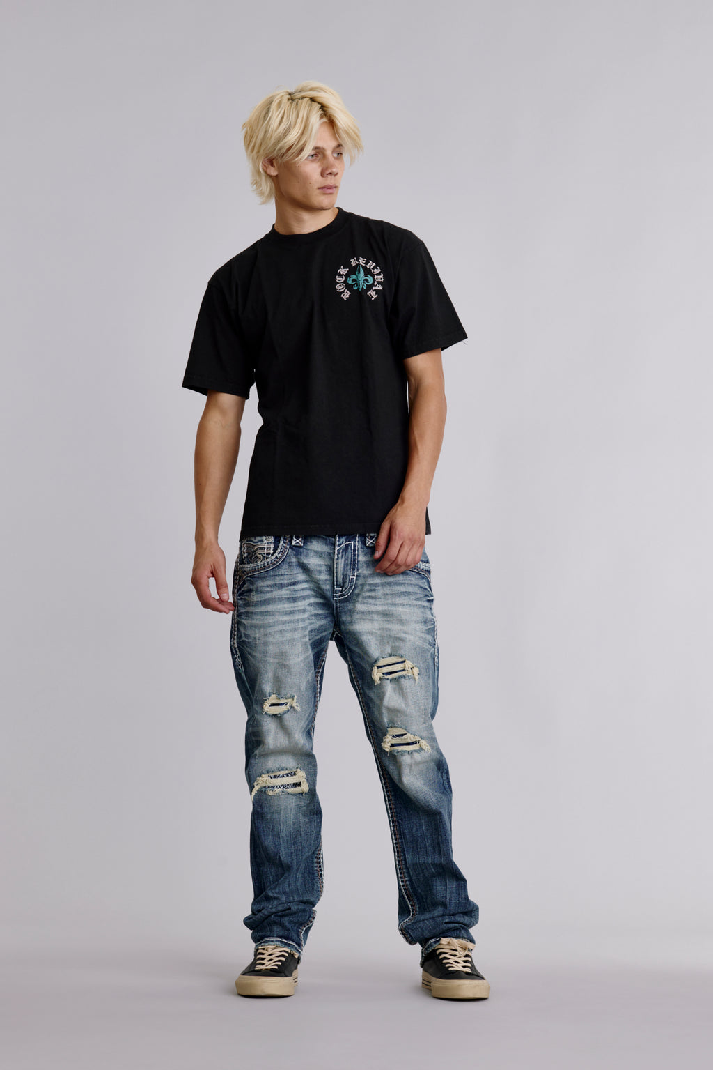 Eternal Tee in Black - Rock Revival®