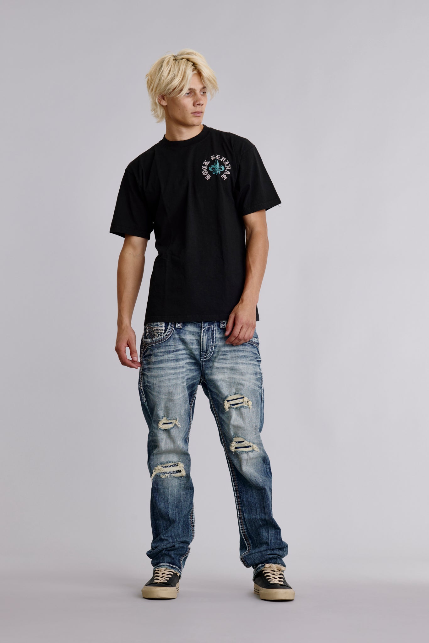 Eternal Tee in Black - Rock Revival®