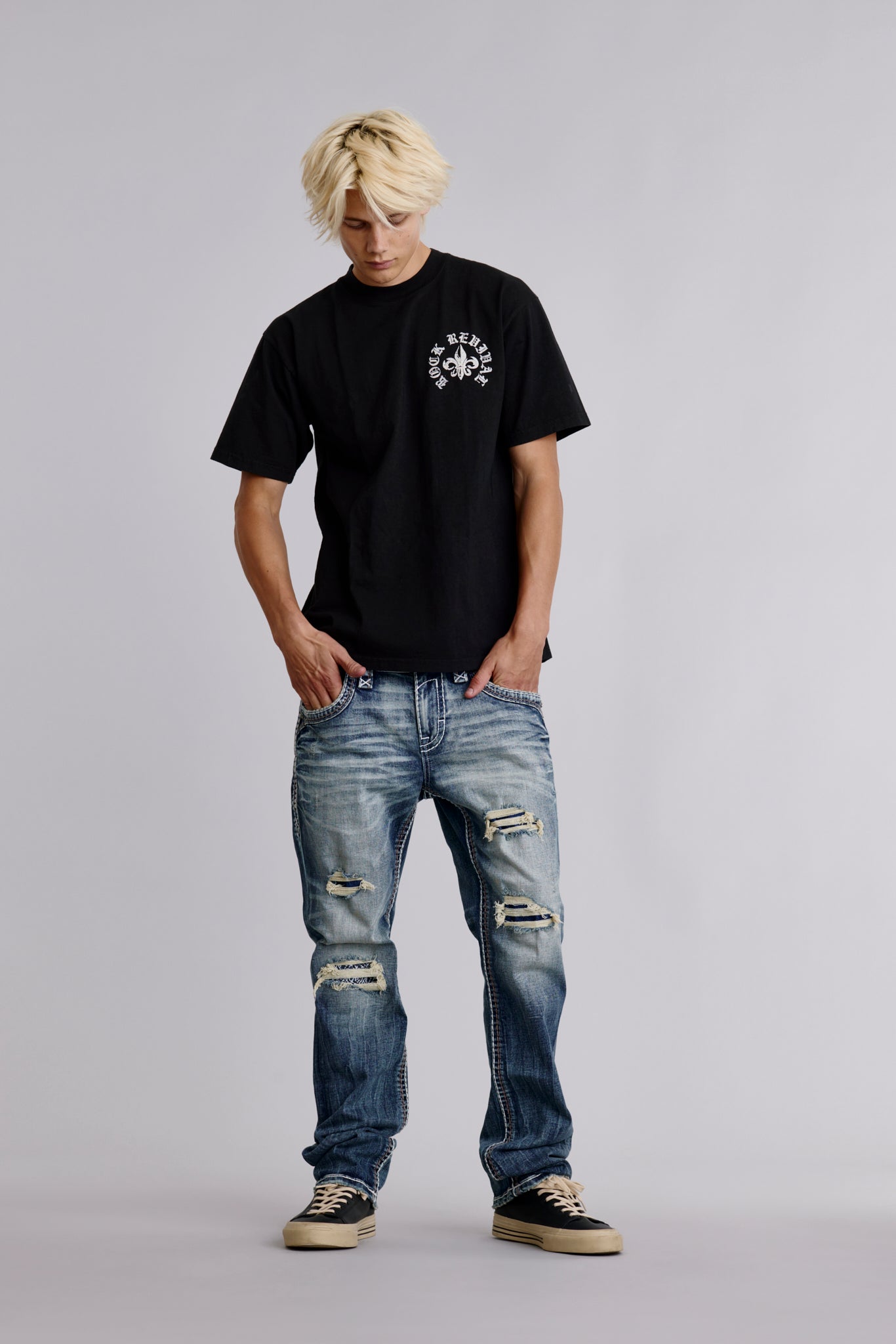 Eternal Tee in Black - Rock Revival®