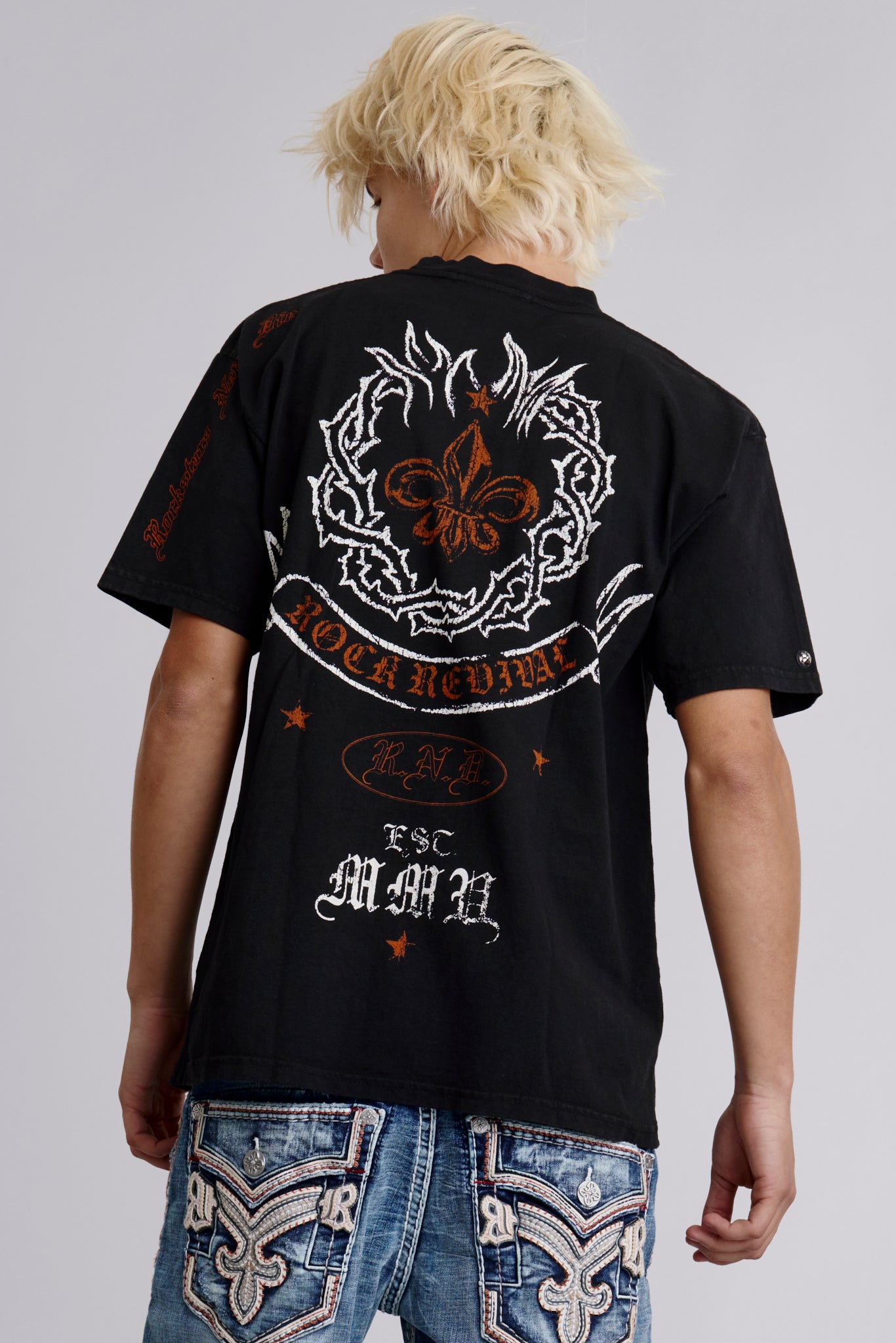 Inferno Emblem Tee in Black - Rock Revival®