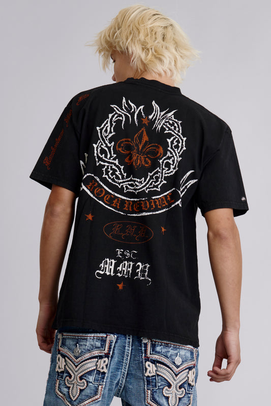 Inferno Emblem Tee in Black