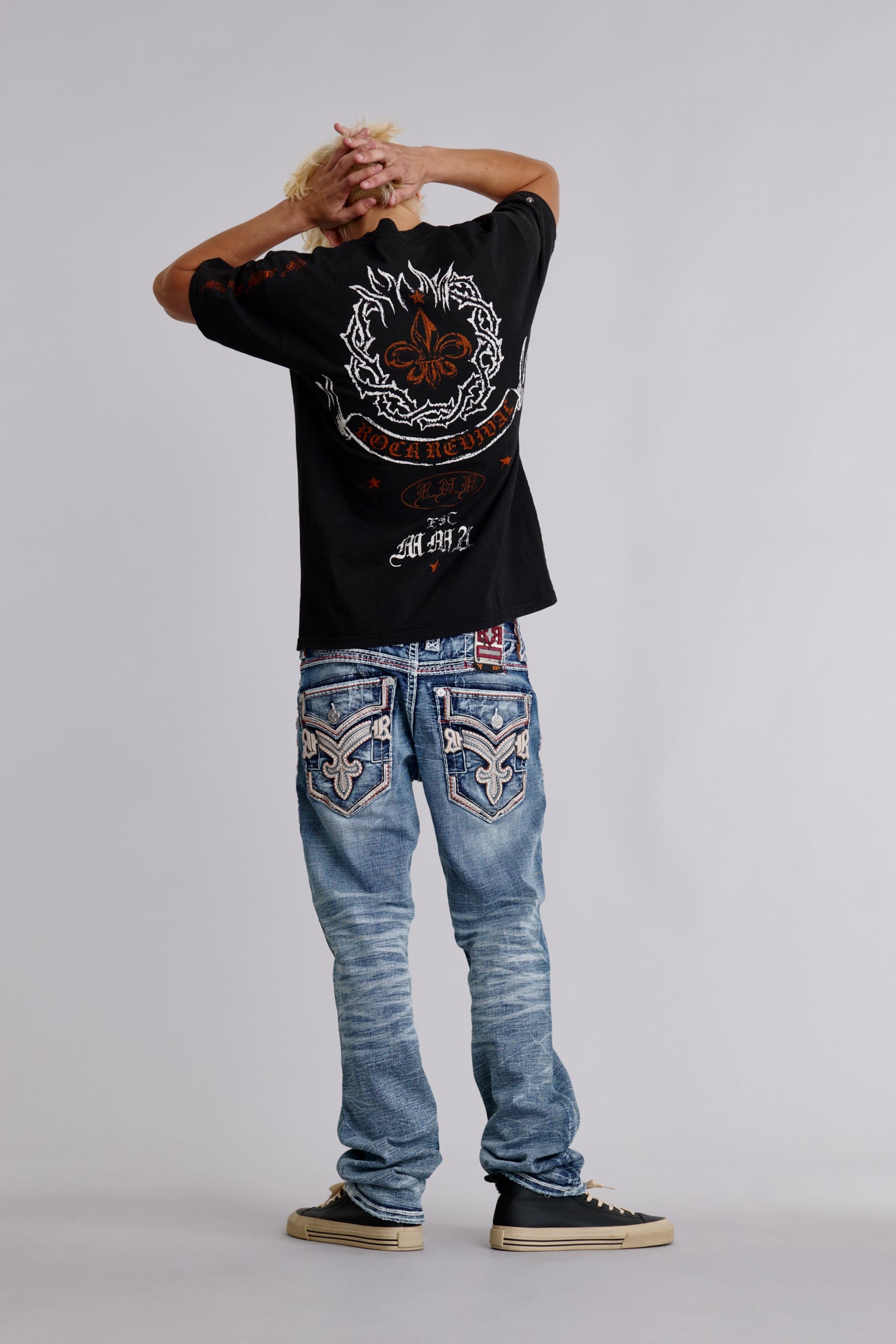 Inferno Emblem Tee in Black - Rock Revival®
