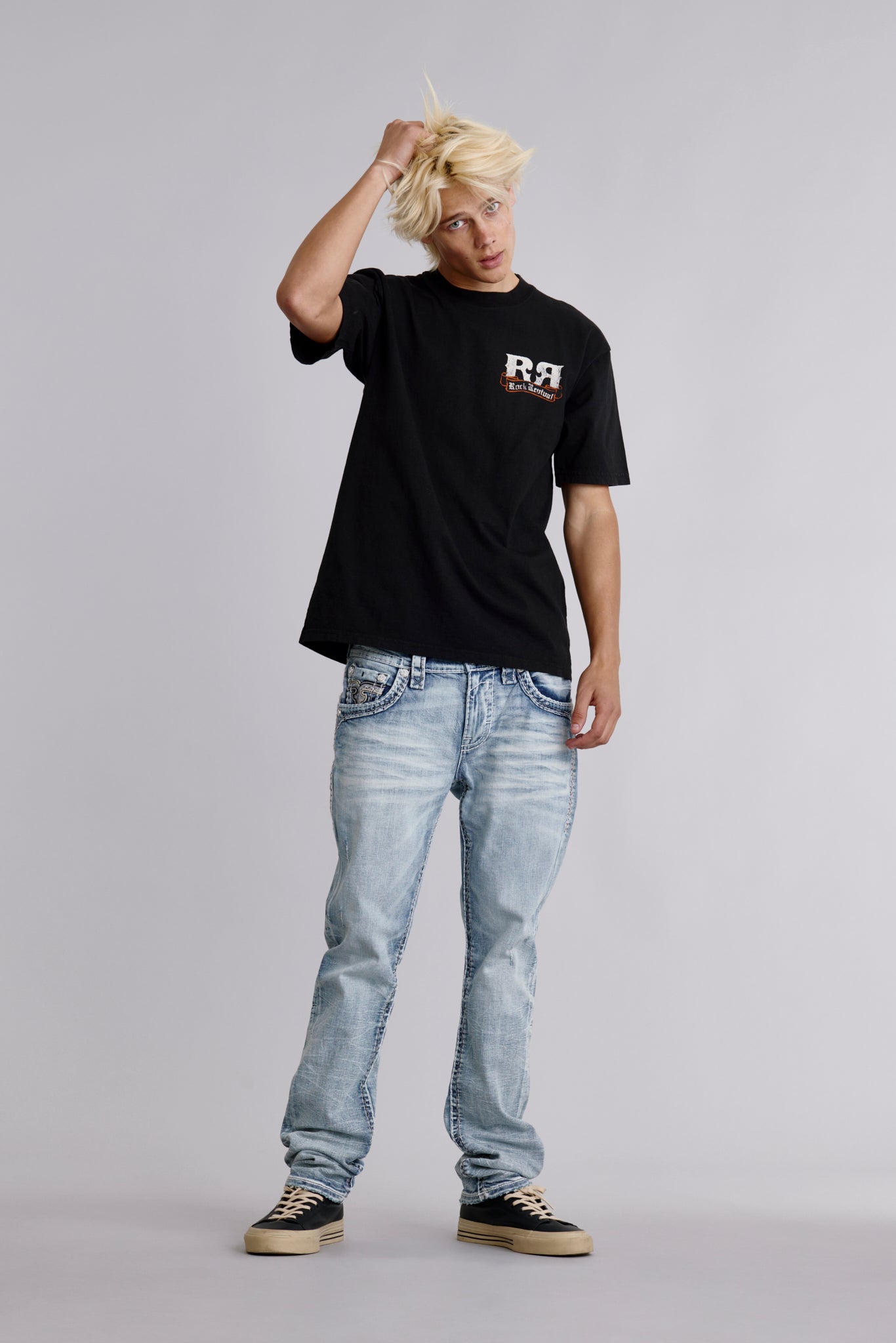 Glory Tee in Black - Rock Revival®