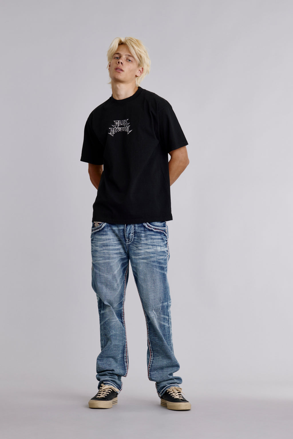 Manifest Tee in Black - Rock Revival®