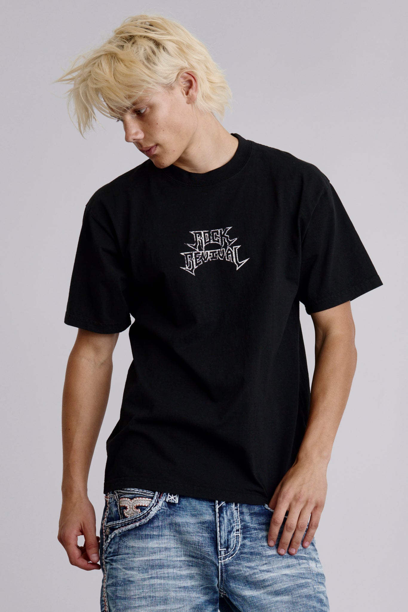 Manifest Tee in Black - Rock Revival®