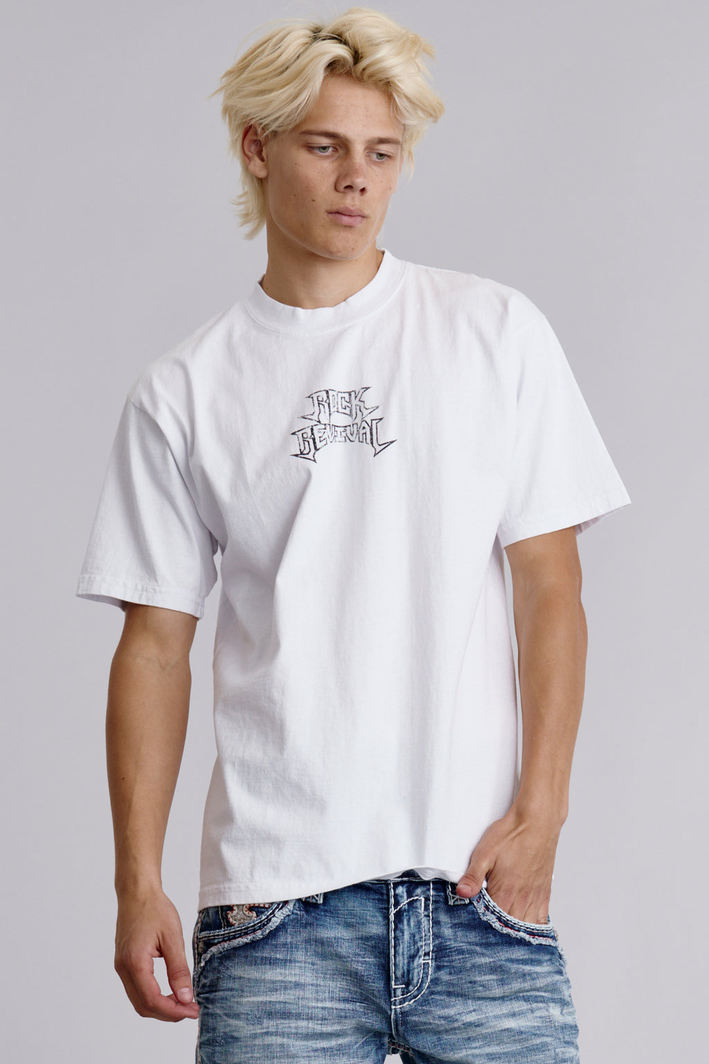 Manifest tee in White - Rock Revival®