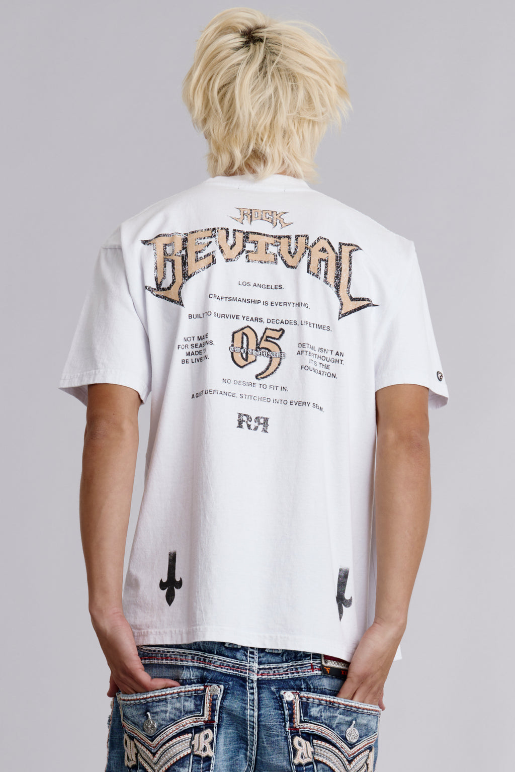 Manifest tee in White - Rock Revival®