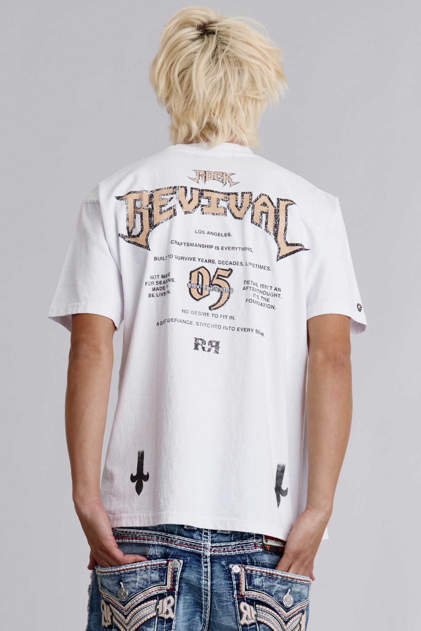 Manifest tee in White - Rock Revival®