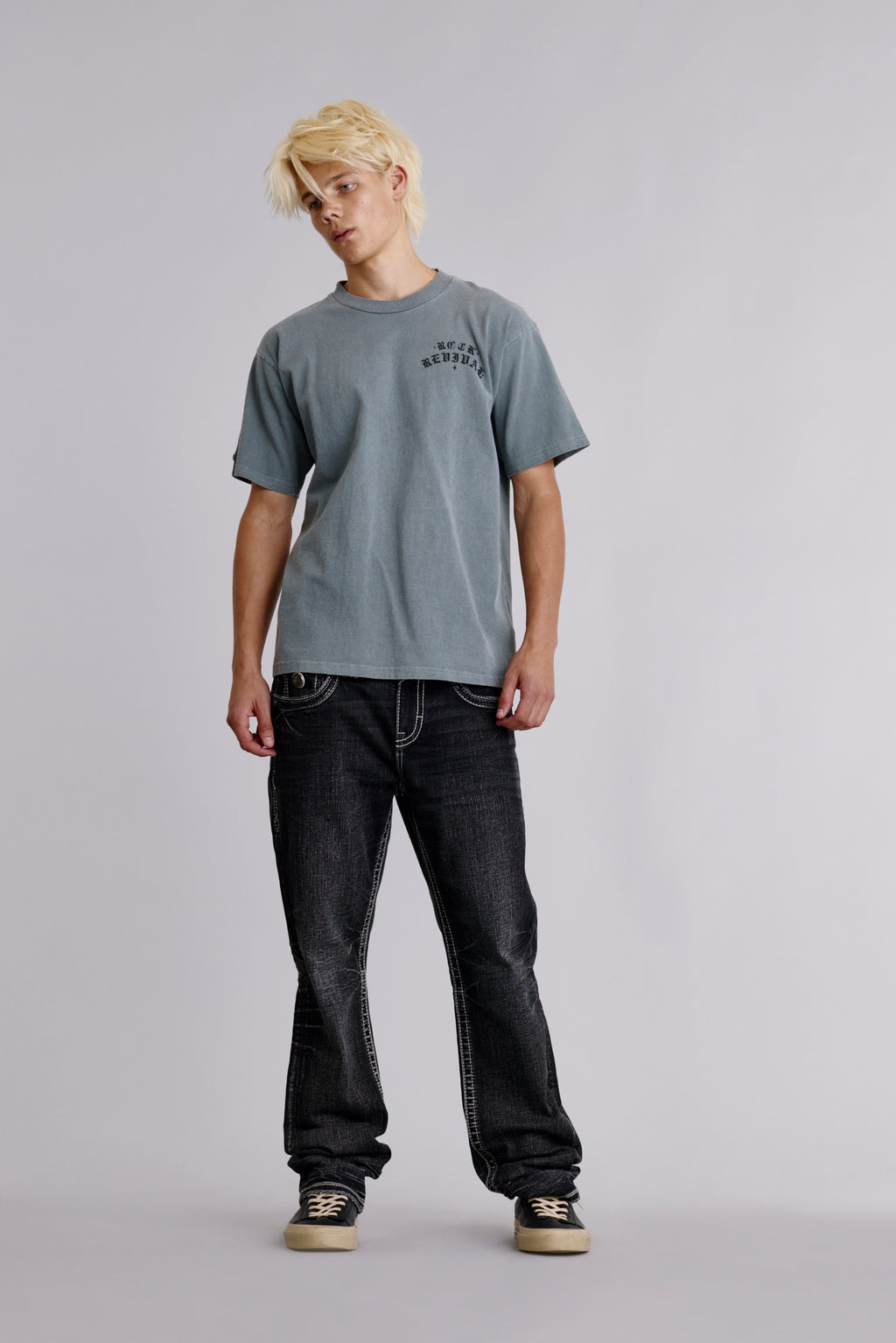 Summer of '69 Tee in LA Gray - Rock Revival®