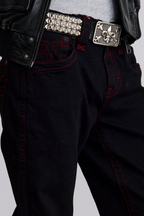Clark Relaxed Straight in Black/Red