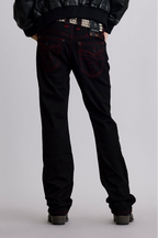 Clark Relaxed Straight in Black/Red