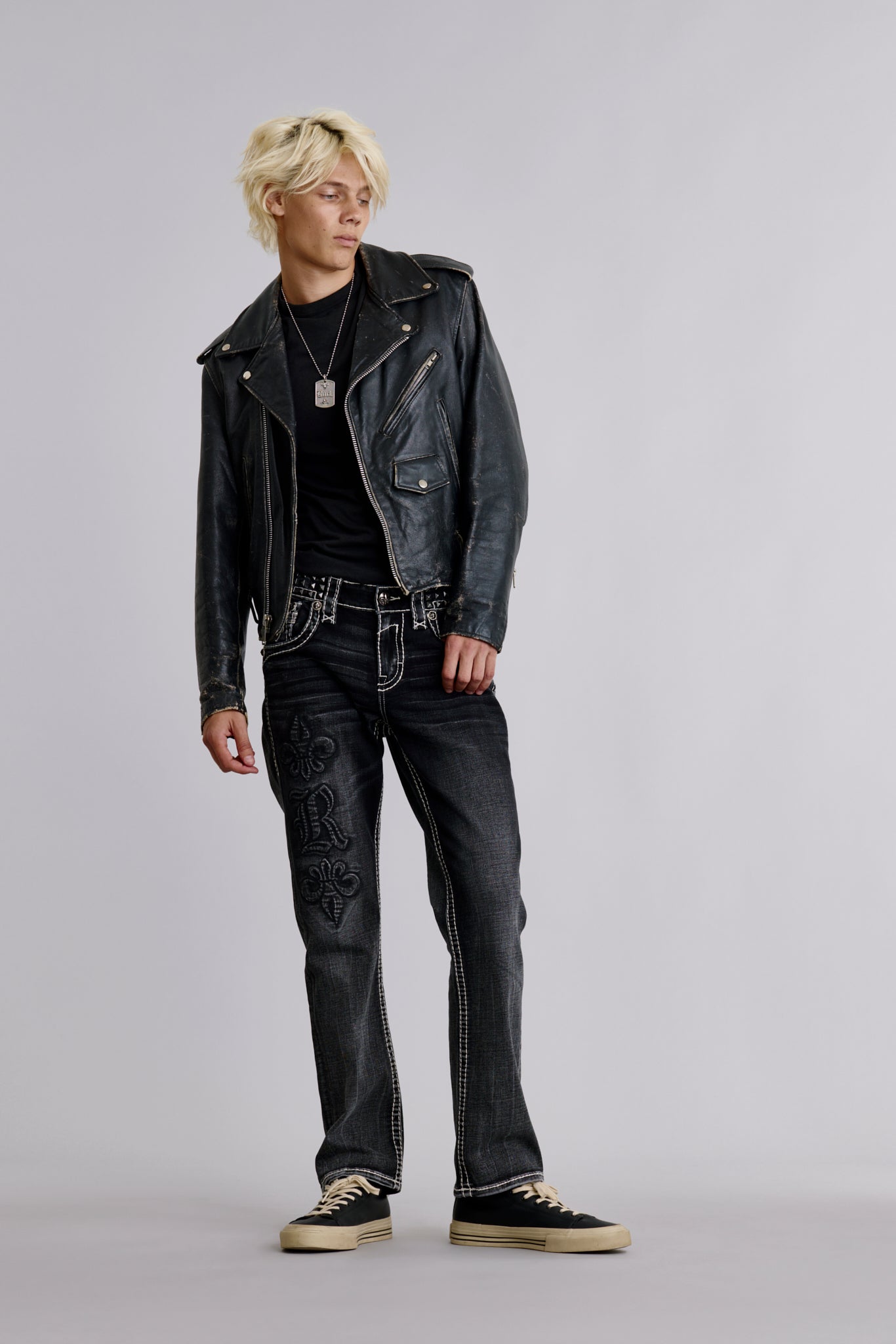 パンツ ROCKETS 0001XX rigid W32 L32 Kielo Straight Jeans | Black Wash | Rock Revival