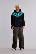 Infernal Wings Hoodie in Black - Rock Revival®