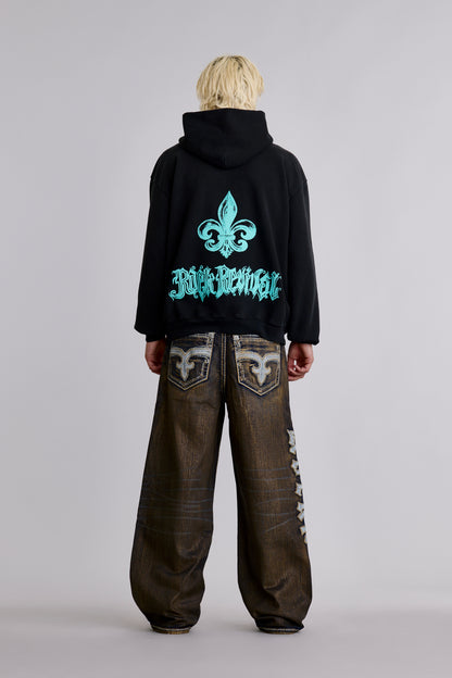 Infernal Wings Hoodie in Black - Rock Revival®