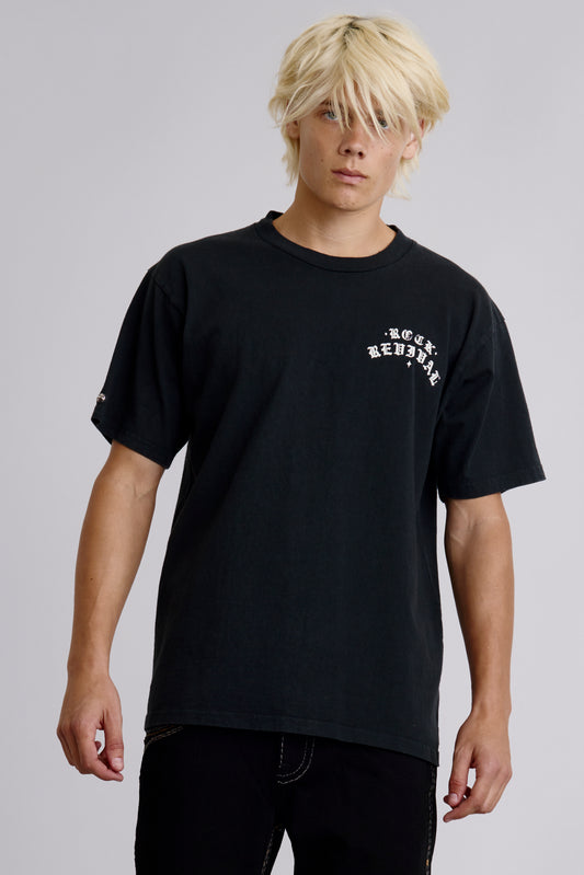 1981 Hollywood Tee in Black - Rock Revival®