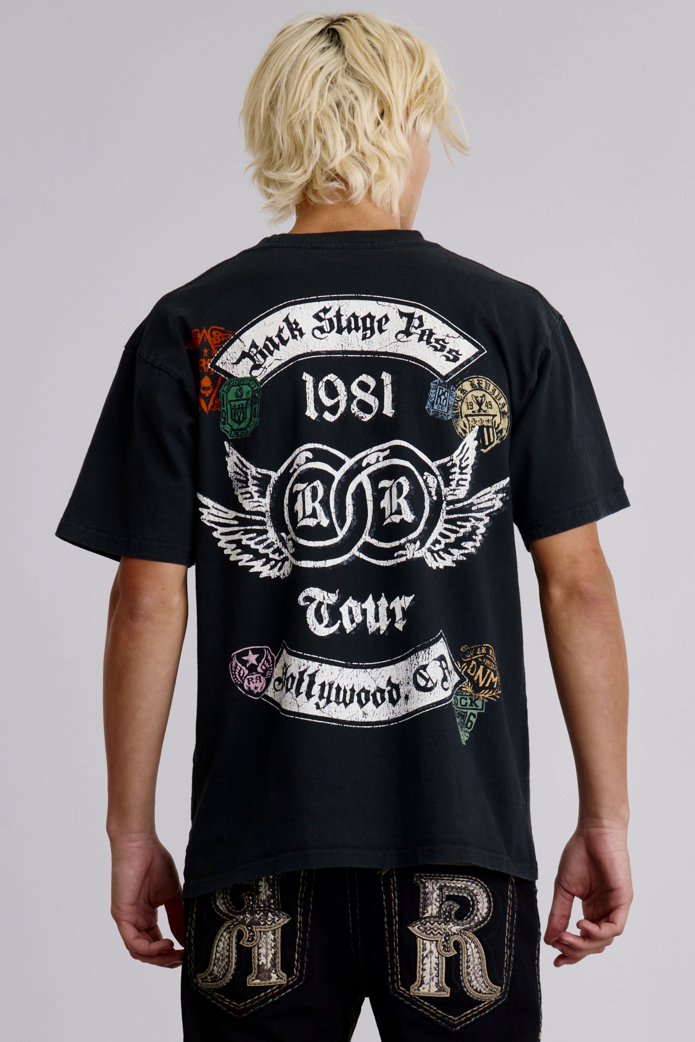 1981 Hollywood Tee in Black - Rock Revival®
