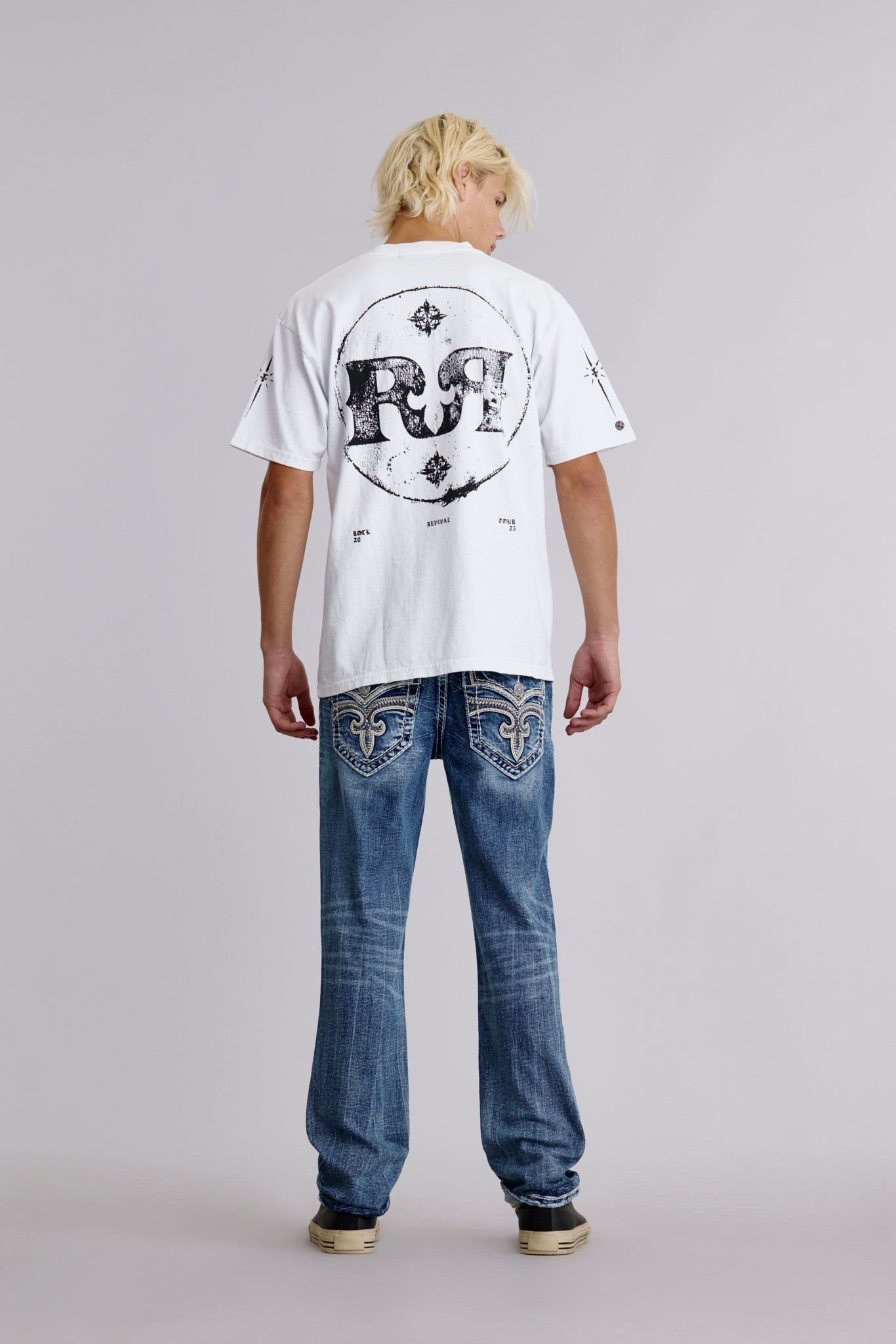 Rock Tee in White - Rock Revival®