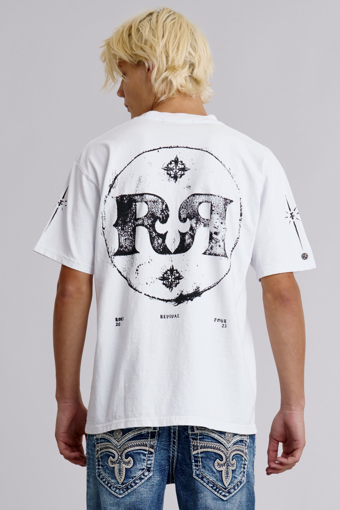 Rock Tee in White - Rock Revival®