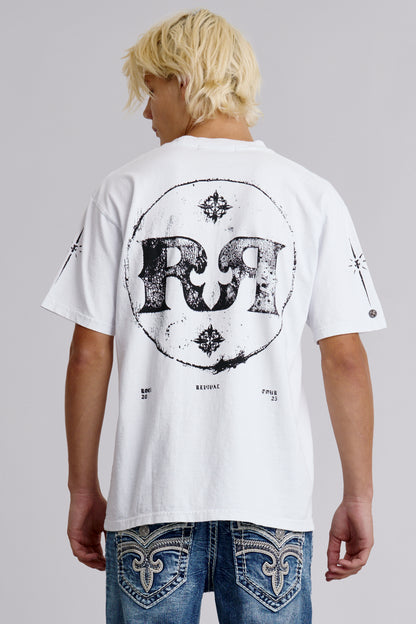 Rock Tee in White - Rock Revival®