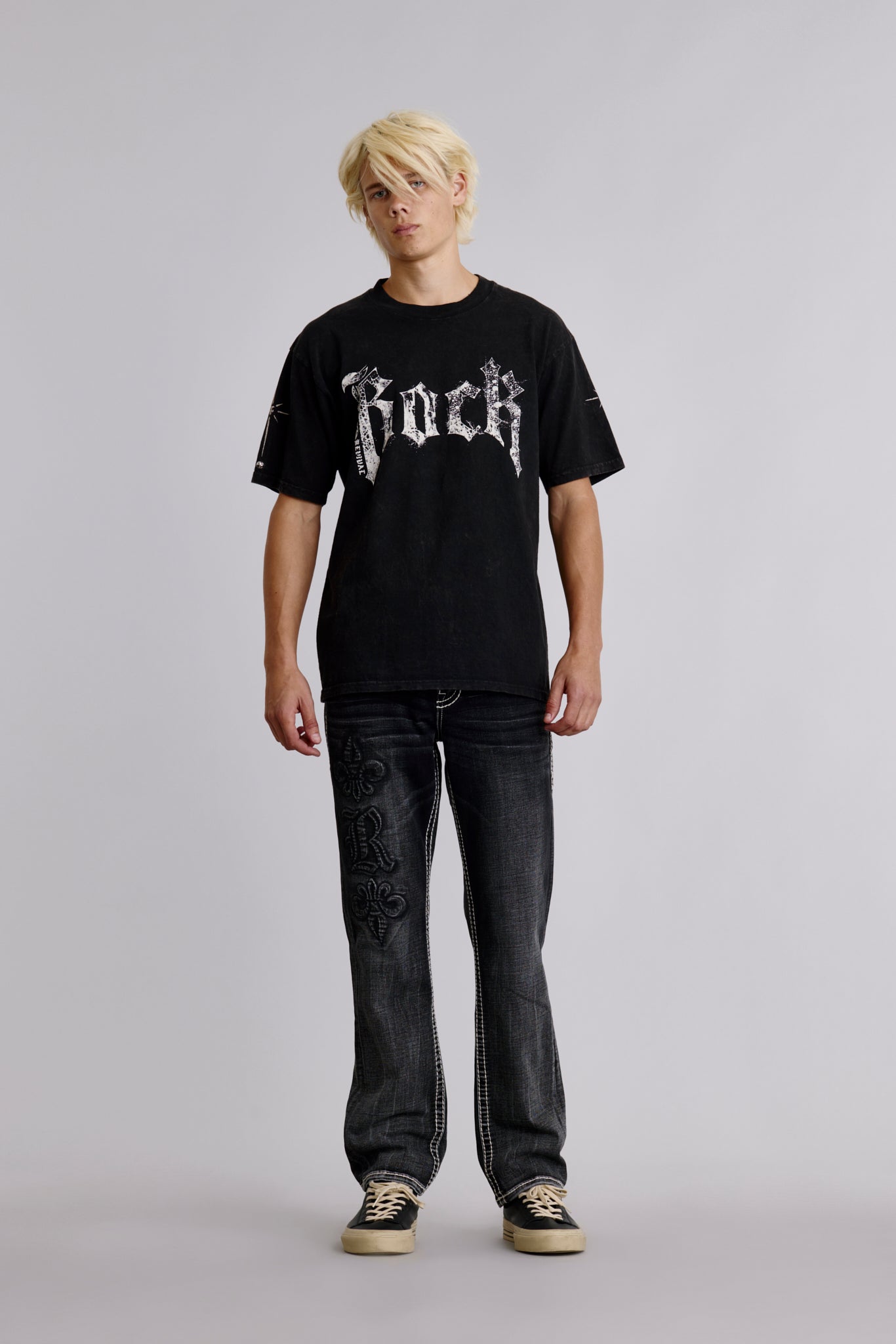 Rock Tee in Black - Rock Revival®