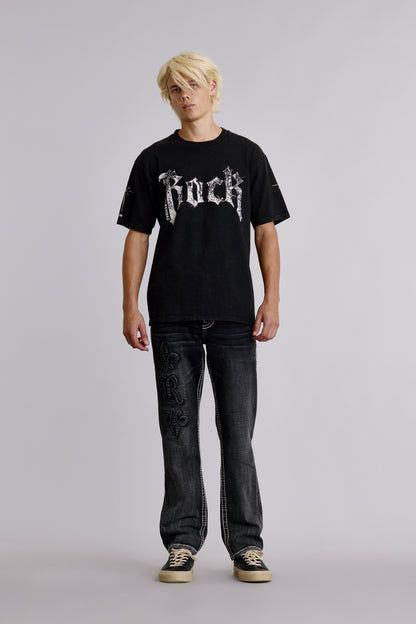 Rock Tee in Black - Rock Revival®