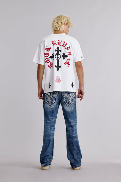 Eternal Tee in White - Rock Revival®