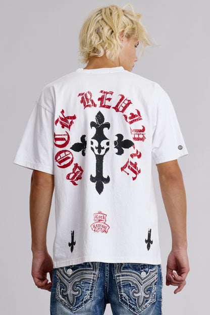 Eternal Tee in White - Rock Revival®