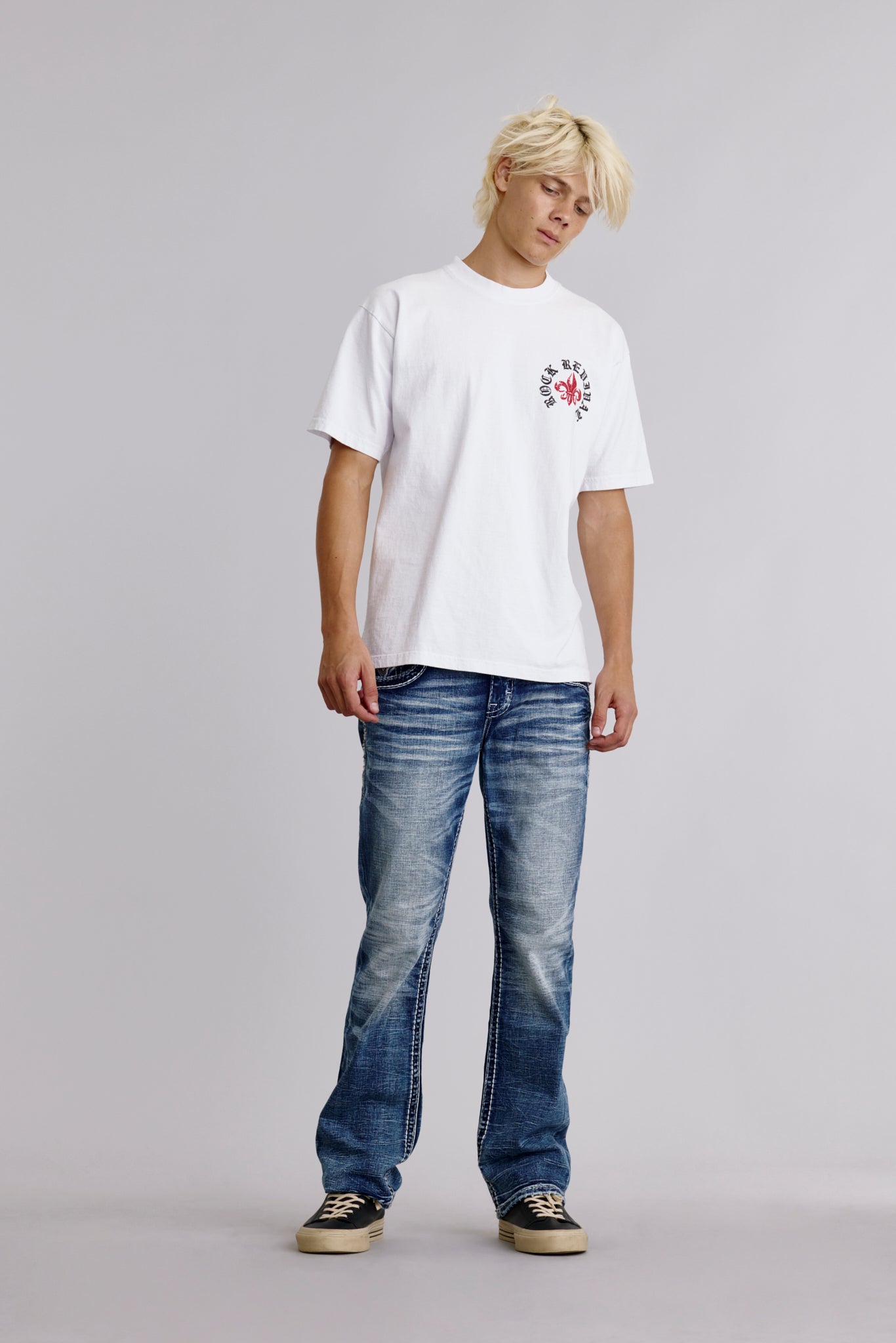 Eternal Tee in White - Rock Revival®