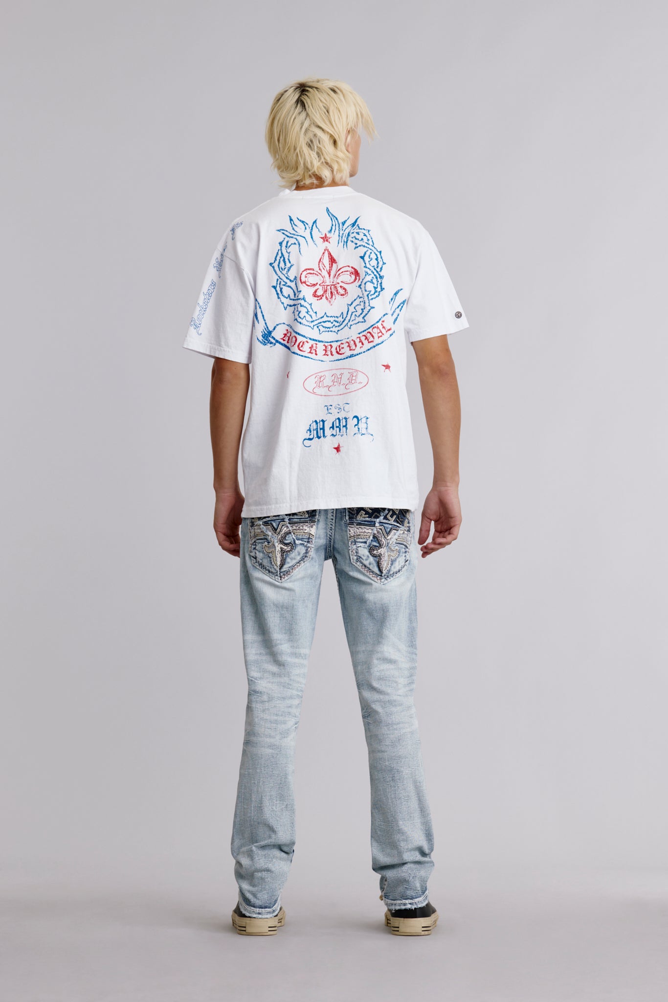 Infero Emblem Tee in White - Rock Revival®