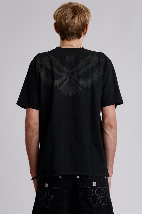 Soundwave Tee in Black - Rock Revival®