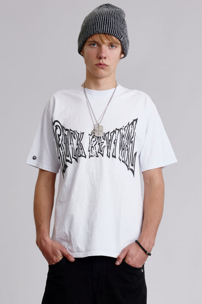Soundwave Tee in White - Rock Revival®