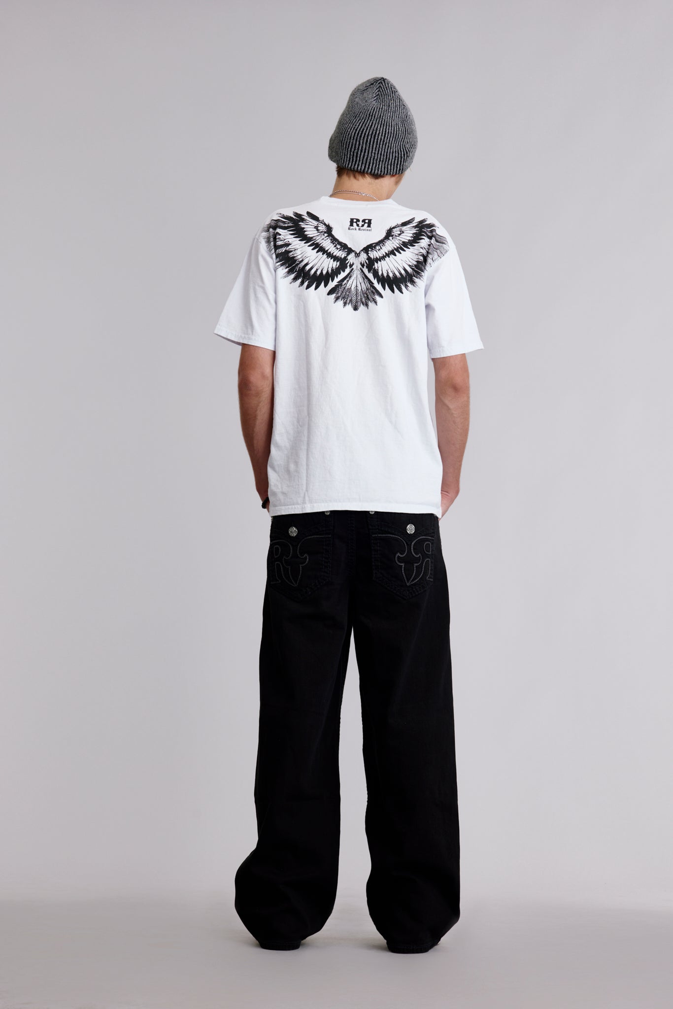 Soundwave Tee in White - Rock Revival®