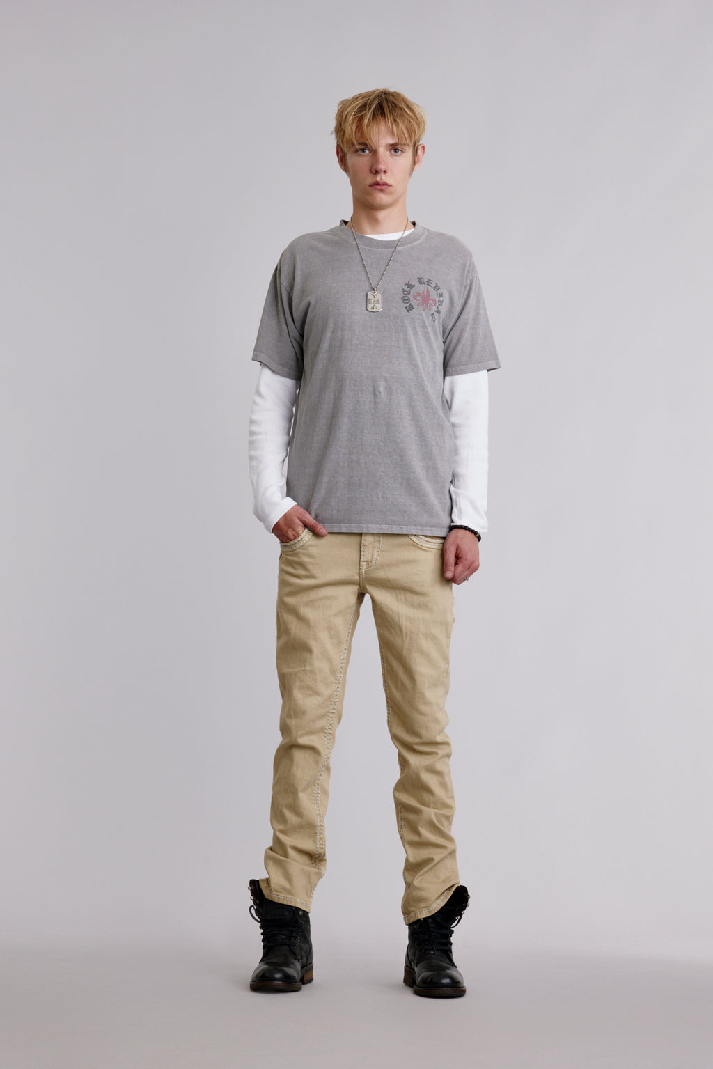 Eternal Tee in Weathered Grey - Rock Revival®