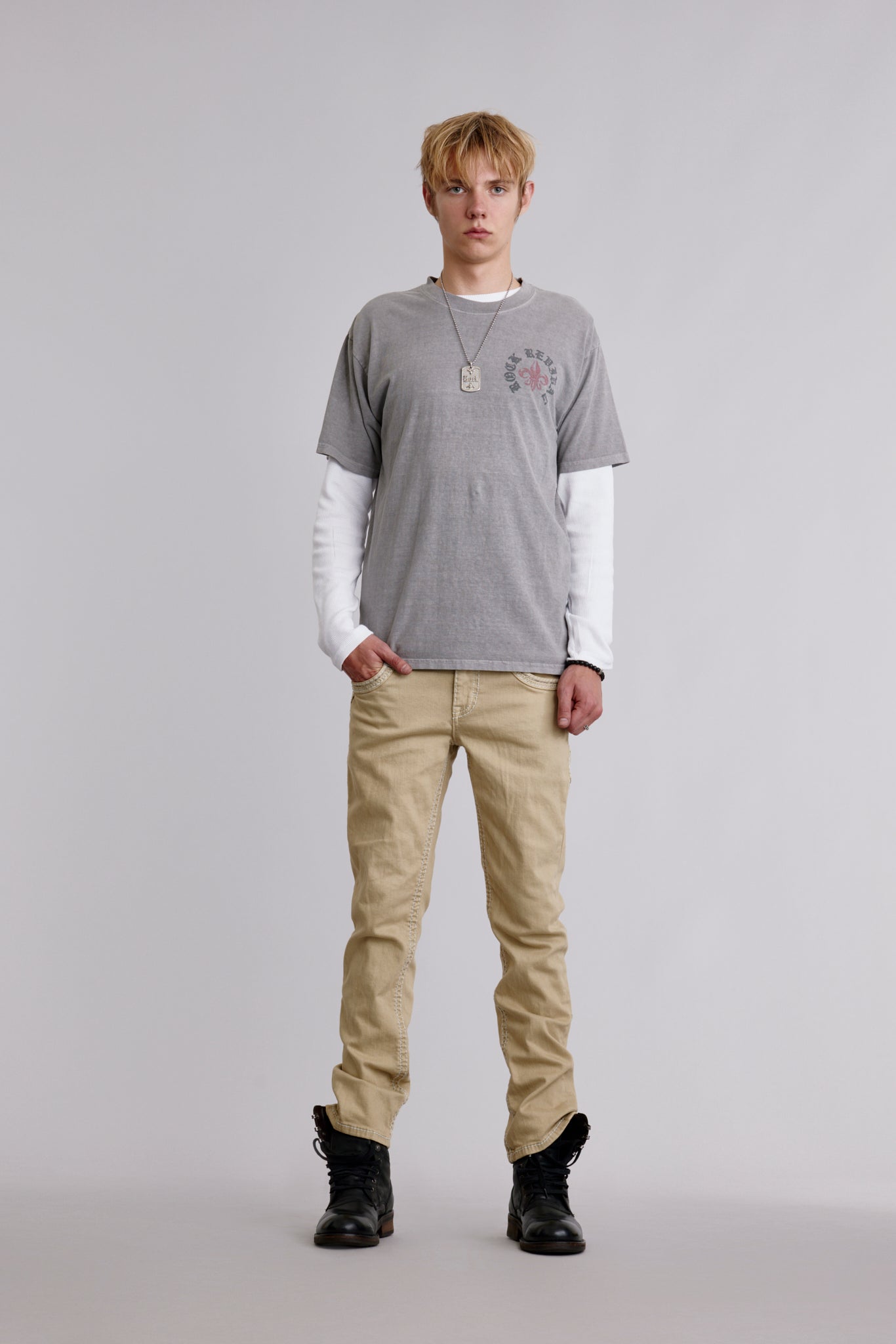 Eternal Tee in Weathered Grey - Rock Revival®