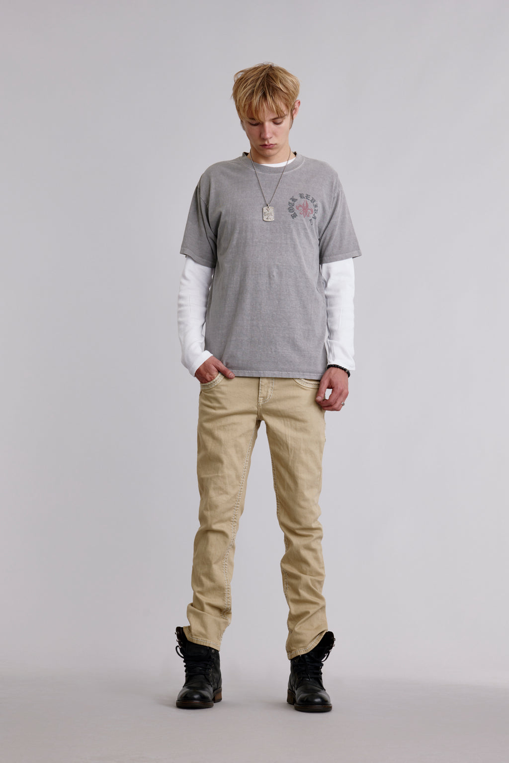 Eternal Tee in Weathered Grey - Rock Revival®