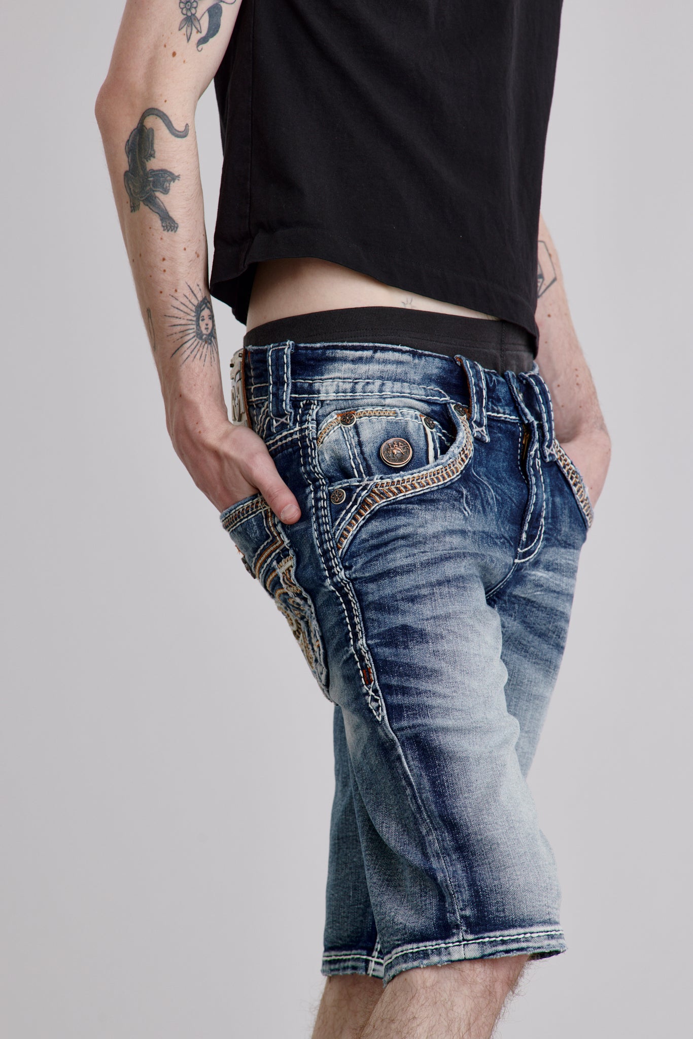 Alpine Denim Shorts - Rock Revival®