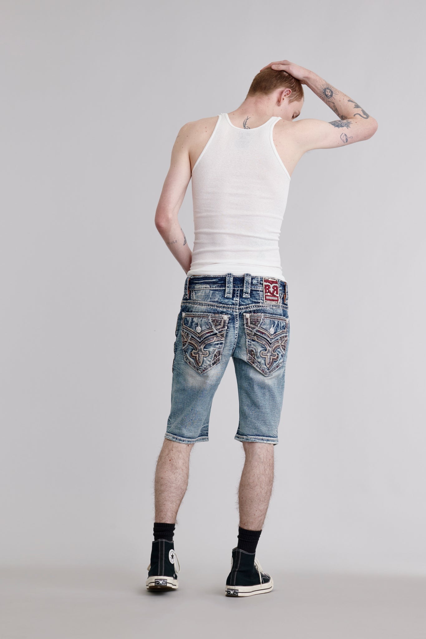 Arjan Denim Shorts | Light Wash | Rock Revival – Rock Revival®