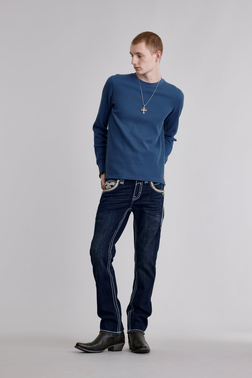Eggplant Straight Jeans