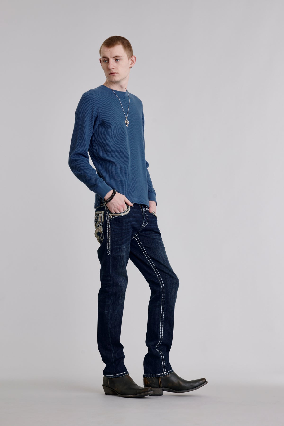 Eggplant Straight Jeans