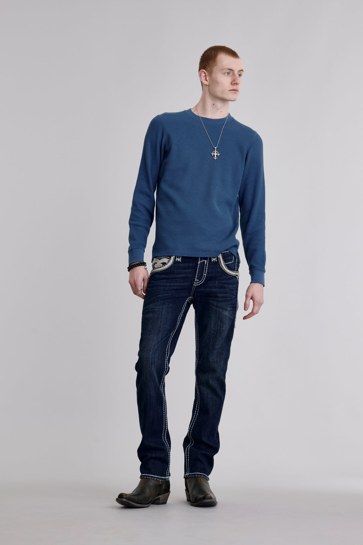 Eggplant Straight Jeans