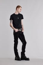 Ermias Straight Jeans In Black - Rock Revival®
