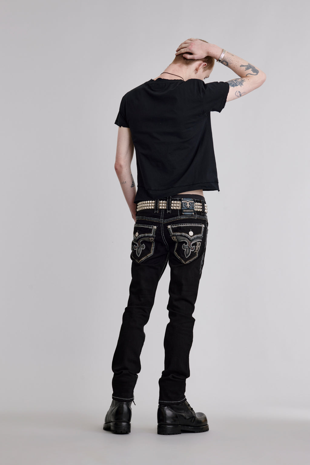 Ermias Straight Jeans In Black - Rock Revival®