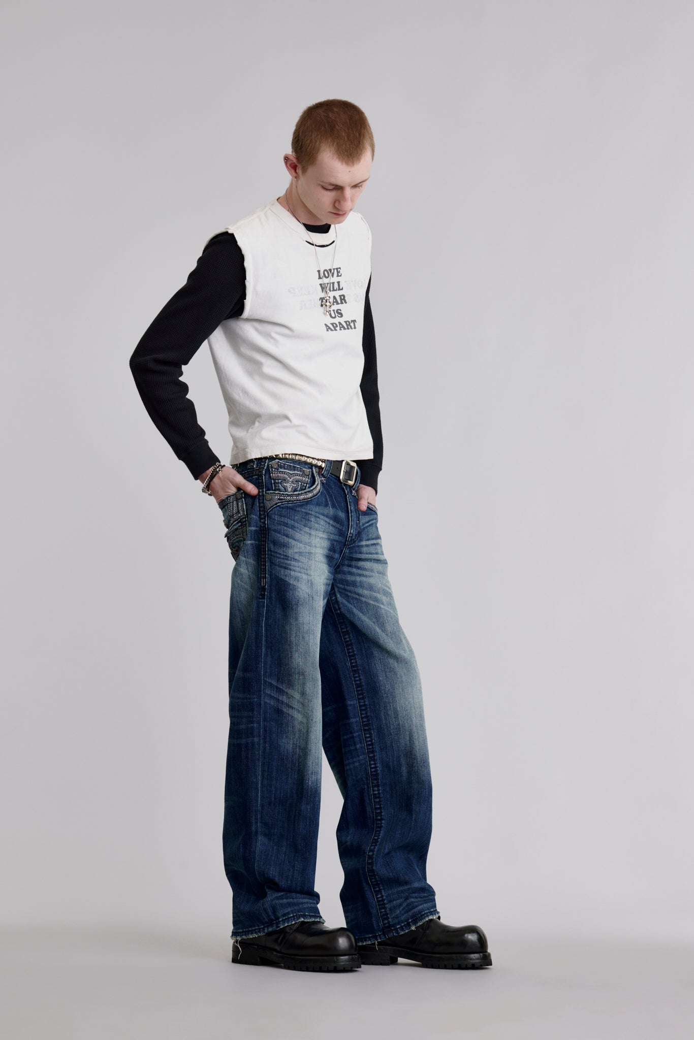 Milton Baggy 2 (Loose Fit) Jeans in Dark Blue - Rock Revival®