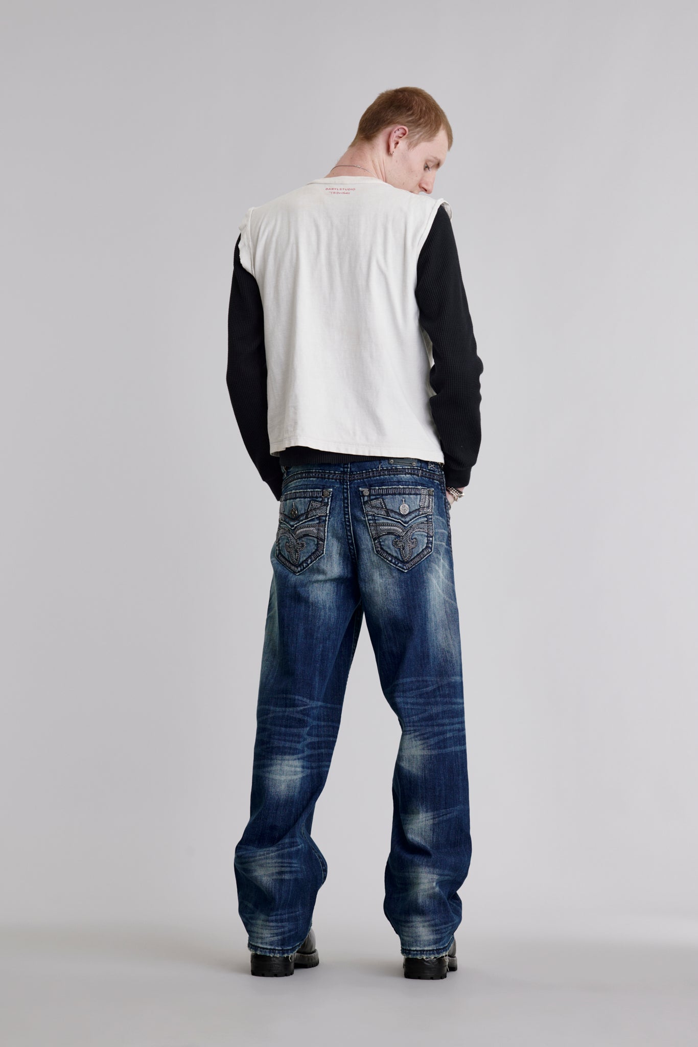 Milton Baggy 2 (Loose Fit) Jeans in Dark Blue - Rock Revival®